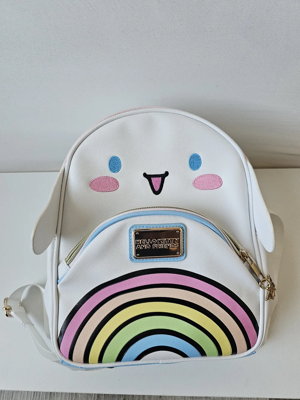 NWT Sanrio Cinnamoroll & Hello Kitty Rainbow Mini Backpack